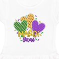 thumbnail image 3 of Inktastic Mardi Gras with Hearts and Patterns Girls Toddler Dress, 3 of 4
