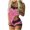 Pink, variant on ICHUANYI Womens Pajamas Sets Valentines Printing Lace Sling Sleeveless Tank Tops Shorts Casual Set Sleep Wear Gift for Lover
