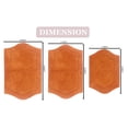 thumbnail image 2 of Home Weavers Waterford Collection 100% Cotton Non-Slip Bathroom Rug Set Machine Washable Bathroom Rug-17"x24", Bath Rug- 21"x34", Bathroom Rug- 24"x40", Terracotta Color 3 Piece Bath Rug set, 2 of 8