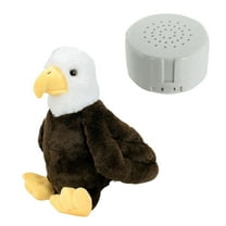 Plush Gear 8 Inch Forrest the Eagle Eco with Recorder – Eco-Friendly Plush Toy Playful & Adorable Plushie Flying Hawk Stuffed Animal, Ideal Lovable Gift for Kids, Room Decor