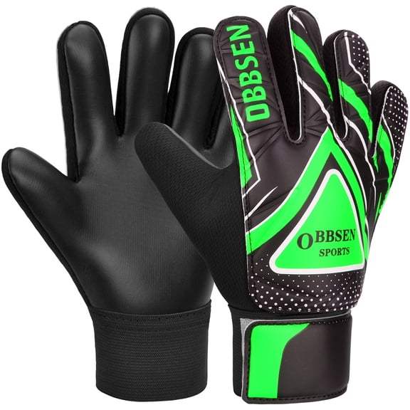 Obbsen Soccer Goalie Goalkeeper Gloves for Kids Boys Children Football Gloves with Grips Palms