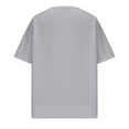 thumbnail image 3 of Cotton T-shirts for Girls Short Sleeve Loose Crewneck Workout Sweatshirt Tween Girl Clothes Spring Summer 2025 (9 Years, Gray), 3 of 5