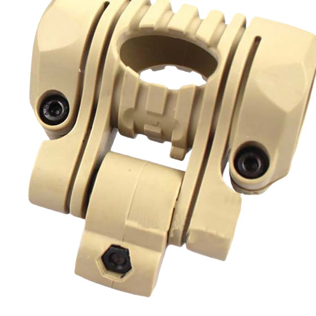 Clip Soporte para Linterna 25 Mm Herramienta Acampar Al Aire Libre Liberación Rápida () Amarillo