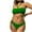 Green, variant on Bixock Swimsuit for Women,Bikinis Sets for Women,Women's Swimsuit Solid Color Bikini with Padded Bra No Underwire 2 Piece Swimwear Set