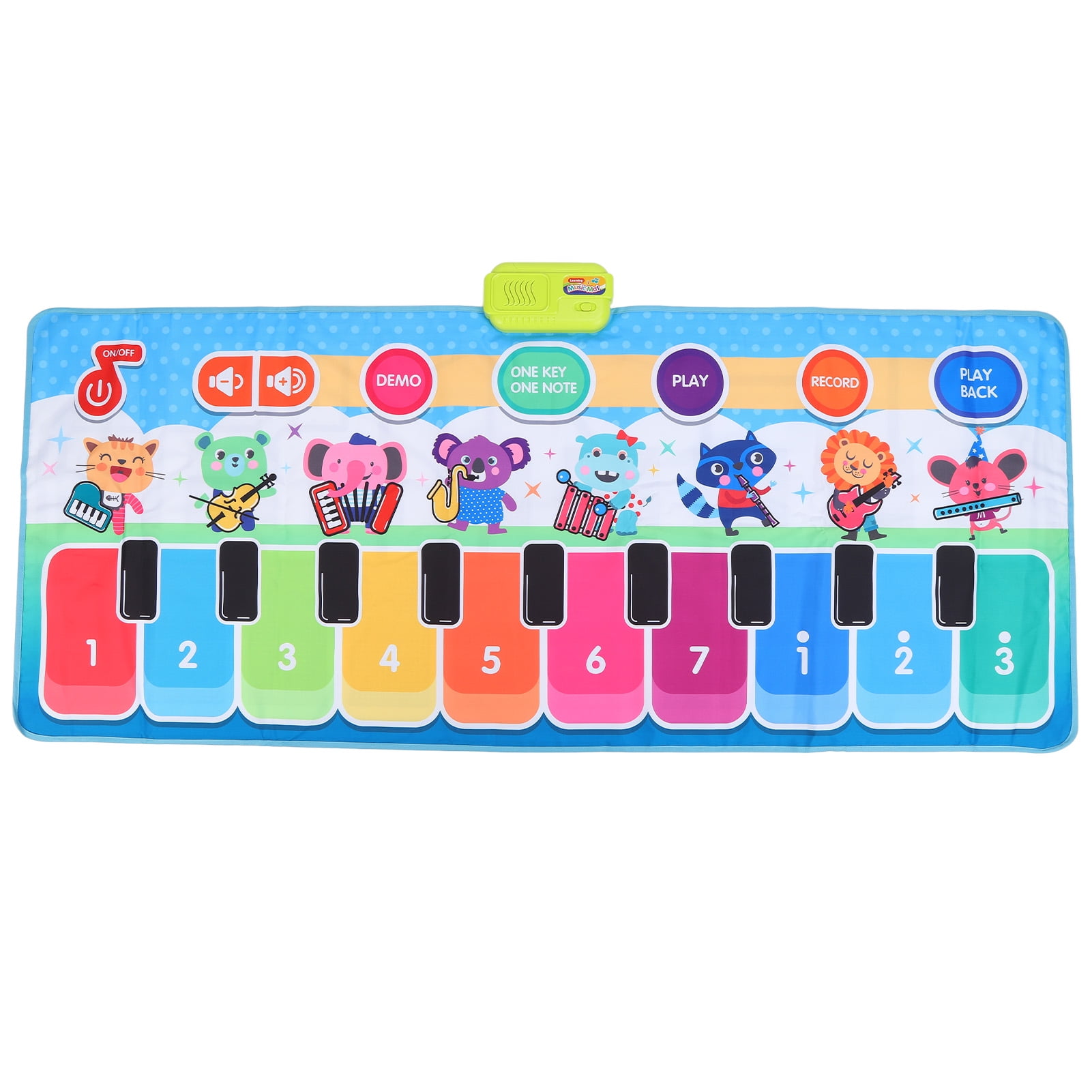 Cergrey Musical Mat Toys,Kids Piano Mat 8 Musical Sounds 10 Keys