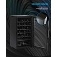 thumbnail image 4 of TABU 34 Bottles Wine Cooler Refrigerator, Digital Temperature Display, Quiet Operation Compressor, Freestanding Wine Cellar(Black), 4 of 8