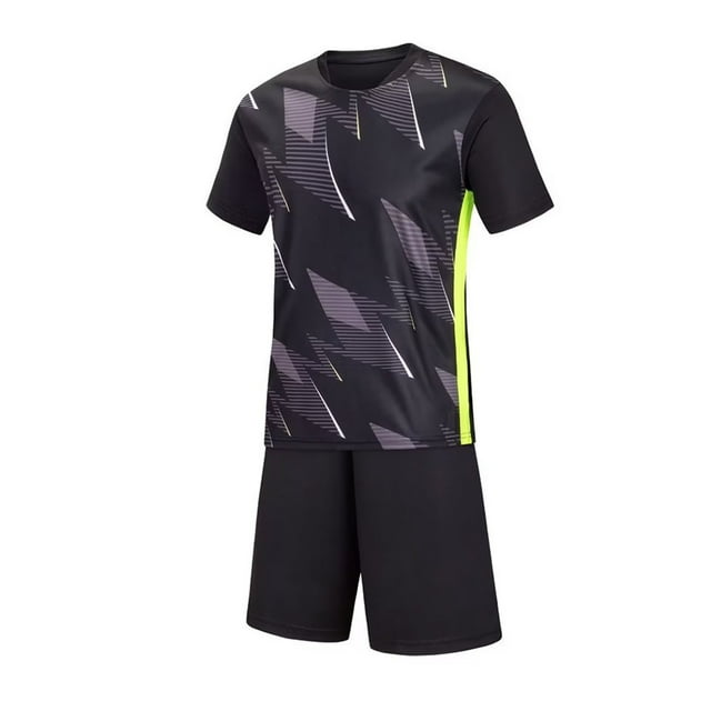 Zpanxa Ensembles d'Été pour Garçons Mode Décontractée Manches Courtes Col Rond avec Shorts Ensemble de Sport Respirant 4 Ans