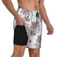 thumbnail image 2 of Kdxio Cartoon Poodle Dog Print Men's Swim Trunks with Compression Liner 7 Inch Inseam Quick Dry Swim Shorts, 2 of 7