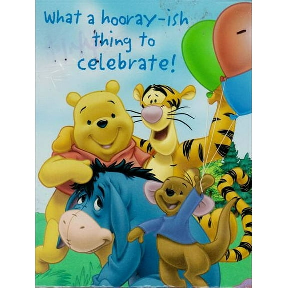 Winnie the Pooh 'Pooh's Fun Celebration' Invitations w/ Envelopes (8ct)