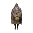 thumbnail image 2 of ASHLEIGH Hooded Blanket Vintage Lion Pilling Polar Fleece Hooded Throw Wrap 40x50 inch, 2 of 3
