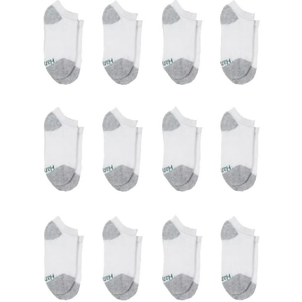 Hanes Hanes Boys Socks, 12 Pack No Show Cushion, Sizes SL Walmart