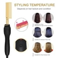 thumbnail image 2 of Peine caliente eléctrico, rizador de pelo portátil de viaje, peine caliente multifuncional para alisar el cabello, rizador estático para rulos, 2 of 5
