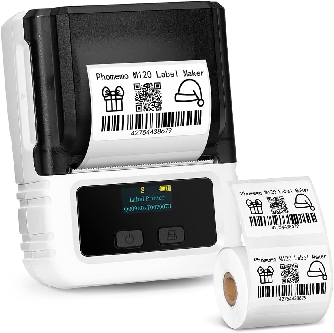 Phomemo M120 Barcode Label Printer Portable Bluetooth Handheld