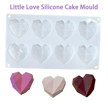 

Banghong Chocolate Cake Tin Silicone Heart Shaped Dessert Mold Cheesecake DIY