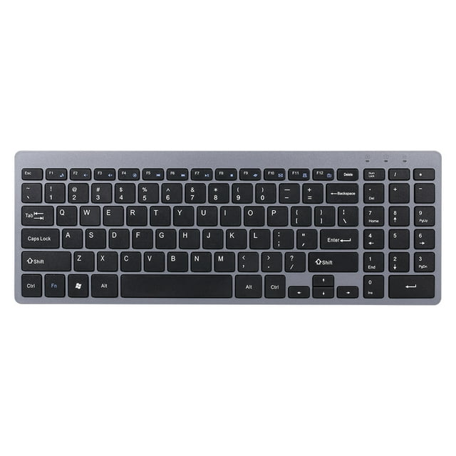 Amdohai 2.4G Wireless Keyboard Ultra-thin Wireless Keyboard Mute Keyboard 95 Keys Wireless Keyboard for PC Laptop Black English