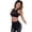 Black, variant on Women's Sports Bra Bikini Top for Large Bust Mesh Swim Bras Adjustable Bathing Suit Top High Impact Swimsuit Tops
