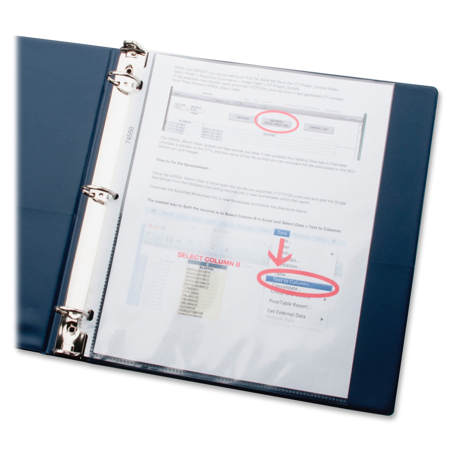 Business Source, BSN32357, Sheet Protectors, 50 / Pack, Clear