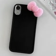 thumbnail image 5 of Kawaii Bowknot Case for iPhone XR, Cute 3D Pink Bow Phone Case Protective for Women & Girls Kids, (Black,iPhone XR,6.1 inch), 5 of 5