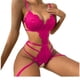 thumbnail image 1 of Lencería para mujer Body de encaje con aberturas y ribete festoneado Lencería de peluche, 1 of 6