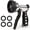 black, variant on OHHANI Garden Hose Nozzles with 10 Spray Patterns Flow Control for Garden Watering, Car Washing, Window Cleaning, Pets Bathing