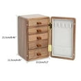 thumbnail image 4 of Wood Jewelry Box With 5 Drawers Earring Bracelet Decorative, 4 of 6
