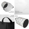 thumbnail image 3 of Xecao Sea Creatures Print Laundry Hamper Basket,designed for Blanket Storage and Nursery Clothes in the Bedroom, 3 of 8