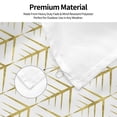 thumbnail image 5 of Picia White And Gold Geometry Printed Flag ,White And Gold Geometry Pattern Garden Flag Vertical Double,Yard Lawn Outdoor Decor 48x72", 5 of 9