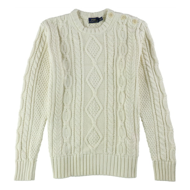 Ralph Lauren - Ralph Lauren Womens Button-Shoulder Pullover Sweater ...