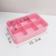 thumbnail image 5 of Caja para refrigerios: recipiente para refrigerios dividido, almacenamiento de alimentos para niños, divisores extraíbles, artes y manualidades, cuentas (rosa) 2 piezas diferentes, 5 of 5