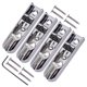 thumbnail image 5 of Puente de Guitarra Bajo Sunnimix juego de 4 piezas individuales de plata, 5 of 6
