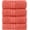 Coral, variant on Elegant Comfort Turkish Cotton Hand Towel Set, 4-Pack, 16" x 28", Highly Absorbent - Soft Bathroom Towels, Aqua
