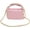 Pink, variant on Women Mini Tote Bag Cute Quilted Crossbody Shoulder Bag Top Handle Satchel Purses Mini Hobo Handbag with Chain Strap
