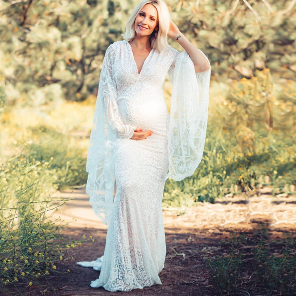 Long Sleeve Prom Gown Dress 
