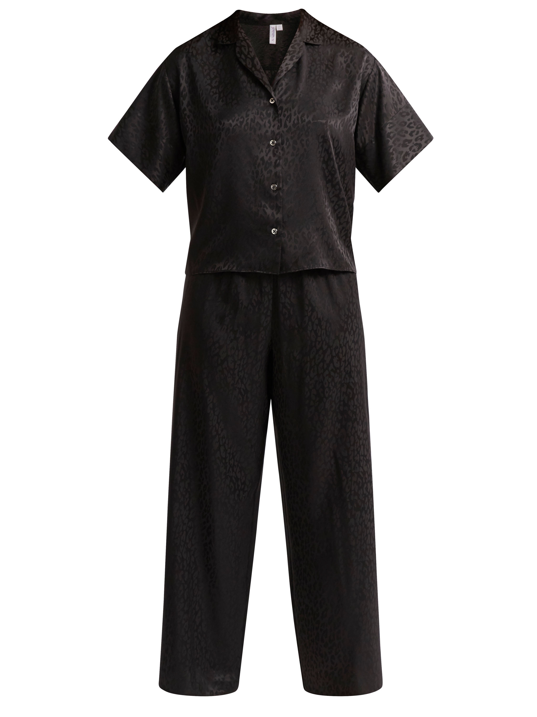 Joyspun Women’s and Women’s Plus Stretch Satin Pajama Set, Sizes S to 3X