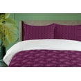 thumbnail image 4 of Ambesonne Purple Duvet Cover Sets, Persian Paisley Illustration, 2-King, Plum Pink, 4 of 7