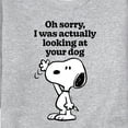 thumbnail image 3 of Peanuts - Looking At Your Dog - Men's Crew Neck Fleece Pullover, 3 of 6