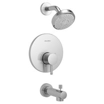 American Standard Serin 1.75 gpm/6.6 L/min Tub and Shower Trim Kit With Water-Saving 3-Function Shower Head, Double Ceramic Pressure Balance Cartridge With Lever Handle