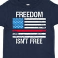thumbnail image 4 of Inktastic Grunge American Flag Freedom Isn't Free Boys or Girls Toddler T-Shirt, 4 of 5