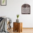 thumbnail image 4 of Matsuzay Cesta de almacenamiento de revistas Bohemia, estante organizador de desechos de madera, estante tejido para colgar, bolsillo, decoración de Almacenamiento y organización del hogar Matsuzay HA022854-00, 4 of 6