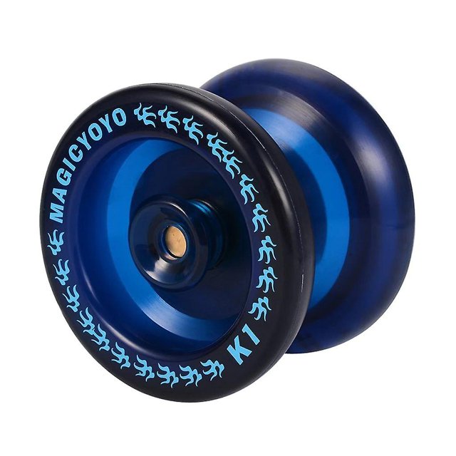 Magic yo-yo K1 plástico ABS profesional YOYO rodamiento de bolas cuerda truco juguete regalo azul