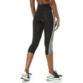thumbnail image 4 of Adidas Women's Train Essentials 3-Stripes 3/4 Tights M Black, 4 of 7