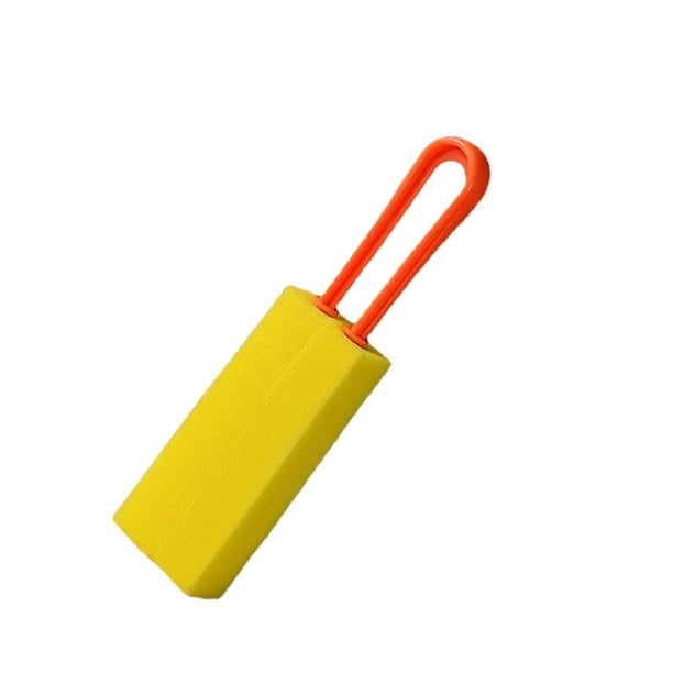 Monstrate Cepillo de esponja de doble cara, taza de tetera, depurador de tetera de té, mango largo, portátil, limpieza suave, accesorios de Suministros de limpieza para el hogar Naranja Monstrate HA065223-01B