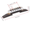 thumbnail image 4 of Guitar Bridge, Rosewood Base Guitar, Sturdy And Rustproof Adjustable Height For Guitar Guitar Repair Master, 4 of 8