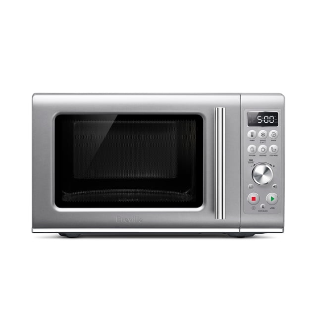 Breville BMO650SIL1BUC1 el microondas de encimera de cierre suave Compact Wave, plateado