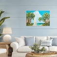 thumbnail image 3 of Stupell Industries Tropical Sailboat Among Palms Canvas Art, 36 x 24, by Dan Meneely, 3 of 8
