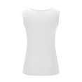 thumbnail image 4 of UPPADA Womens Square Neck Tank Top Sleeveless Ribbed Fitted Tanks Summer Basic Slim Cute Tops Casual Streetwear for Vacation Beach Club,Tank Tops for Women 2025 Loose Fit White,XL, 4 of 5