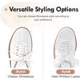 thumbnail image 5 of Women's Ribbon Lace-Up Fashion Sneakers Arch Support Walking Shoes, 5 of 6