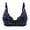 Blue, variant on Women No Steel Ring Thin Bra Prints Decoration Breathable Gathers Underwear Comfort Bra Tan Bra for Women