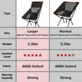 thumbnail image 3 of Elegant Choise Lightweight Folding Camping Chair, Stable Portable Compact for Outdoor Camp, Travel, Beach, Picnic, Festival, Hiking, Backpacking, 3 of 10