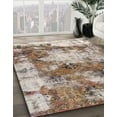 thumbnail image 3 of Ahgly Company Machine Washable Indoor Rectangle Abstract Tan Brown Area Rugs, 8' x 12', 3 of 7